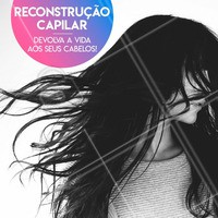 Adeus cabelos quebradiços e fios ressecados! A reconstrução capilar renova as camadas internas e cria uma espécie de selagem nas cutículas dos fios. #reconstruçãocapilar #ahazou #cabelo #reconstrução