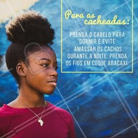 Atenção cacheadas! Lembrem-se dessa dica para um day after impecável!
#cachos #dayafter #ahazou #cacheadas #afro