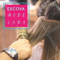 Cabelos lindos e modelados do jeito que você ama? Agende o horário da sua escova modelada! 😍 #cabelo #ahazou #escovamodelada #escova
