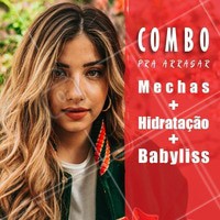 Aproveite esse combo promocional e arrase! #cabelo #ahazou #cabeleireiro #mechas #hidratacao #babyliss