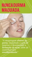 Dormir maquiada é um erro muito comum que as pessoas cometem, seja por preguiça ou falta de informação. Leve essa dica pra vida: jamais durma de make! O ideal é retirar a maquiagem com um demaquilante e lavar o rosto, aplicando um tônico para limpar completamente a pele. #maquiagem #ahazou #esteticafacial #cuidadoscomapele