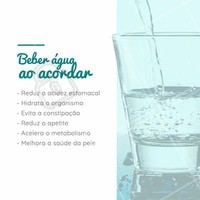 Dica: deixe um copo de água ao lado da sua cama e dê um gole ao acordar todos os dias! #agua #saude #ahazou #alimentaçao