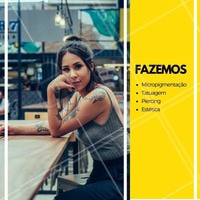 Venha conhecer e agendar uma avaliação. #tatuagem #ahazou #micropigmentacao #piercing