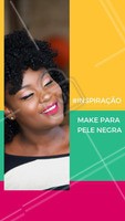 O que acham dessa inspiração, meninas? Batom vibrante na pele negra é mara! #pelenegra #maquiagem #ahazou #make #inspiracaomake
