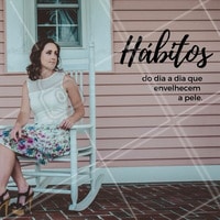 Alguns hábitos muito comuns envelhecem a pele, como por exemplo: exposição ao Sol sem protetor solar, açúcar e gordura em excesso, alimentos industrializados, bebidas álcoolicas, sedentarismo, poucas horas de sono, tabagismo e estresse. 😢 Quantos desses hábitos você tem mantido? #esteticafacial #ahazou #envelhecimento #rejuvenescimento