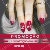 Venha fazer as unhas com esmalte em gel com desconto! #manicure #ahazou #pedicure #desconto #promocao #nails #unhas