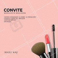Quer aprender todos os truques de como fazer uma maquiagem perfeita? Venha participar do Workshop de Automaquiagem! Chame as amigas. Vagas limitadas! #revendedora #ahazou #workshop #automaquiagem