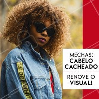 As mechas no cabelo cacheado renovam o visual de uma forma suave, natural e muito moderna! Aposte 😍 #cachos #ahazou #cacheado #cabelo