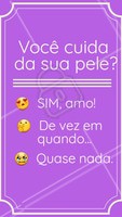 E aí, como está o seu cuidado com a pele? Coloque aqui nos comentários! #esteticafacial #ahazou #cuidadoscomapele