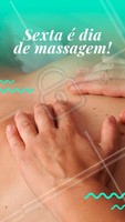 Venha relaxar e se preparar para curtir o fim de semana plena e livre de dores. Você merece! 🙏 #massagem #massoterapia #ahazou #sextafeira
