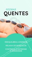 A massagem com pedras quentes é muito indicada em casos de estresse, dores musculares e circulação! Agende seu horário. #massagem #ahazou #massoterapia #Pedrasquentes