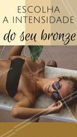 Muitas pessoas tem medo na hora de fazer o bronzeamento, pensando que o efeito pode ficar exagerado e artificial. Mas calma! Você escolhe o seu bronze, podendo ser mais intenso ou mais suave. Assim você fica da cor que deseja, nem mais nem menos! #esteticacorporal #ahazou #bronzeamento