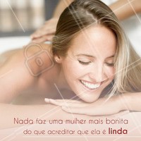 Lógico que você é linda, mara vida! #mulher #ahazou #bonita #ahazoumotivacional #bonita #motivacao #autoestima