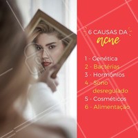 A acne pode surgir de diversos fatores. Por isso é tão importante o cuidado de um profissional qualificado, para avaliar a causa da acne e encontrar o melhor processo de cura. #acne #ahazou #esteticafacial #estetica