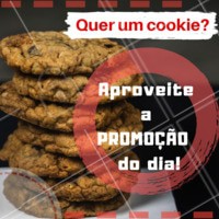 Só hoje! Compre 3 e leve 5. Aproveite. #alimentacao #ahazou #cookie #promocao