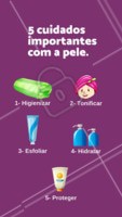 A higienização deve ser feita sempre com sabonetes e demaquilantes apropriados; a tonificação deve ser usada de acordo com seu tipo de pele; a esfoliação remove as células mortas e é recomendada de 1 vez por semana ou a cada 15 dias; a hidratação é essencial para equilibrar a quantidade de água entre nosso corpo e cútis; a proteção solar ajuda a proteger a pele da radiação ultravioleta do sol e ainda atrasa o envelhecimento. Cada um desses passos são essenciais para quem procura uma pele saudável e bonita. 💆 #esteticafacial #ahazou #facial #estetica #cuidadoscomapele