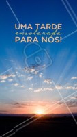 Um pôr do sol desses! ❤️ #ahazou #boatarde