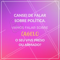Conta pra gente aqui nos comentários! 😂
#cabelo #ahazou #engracado #politica #eleicoes2018
