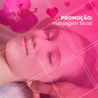 Aproveite essa promoção especial! A massagem facial tem vários benefícios, como melhorar a circulação da pele, prevenir rugas, promover relaxamento e dar um efeito lifting. Agende o horário da sua! #massagemfacial #ahazou #esteticafacial #ahazouestetica
