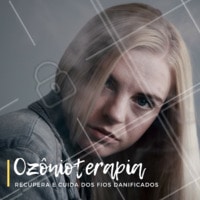 O tratamento de ozônioterapia consegue recuperar a saúde dos fios profundamente, e em apenas 4 sessões. Aproveite para marcar a sua! #ozonioterapia #ahazou #cabelo #cuidados #ozonio