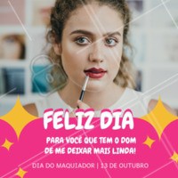 Celebre a sua data com muita make! #diacomemorativo #ahazou #maquiador #diadomaquiador #make
