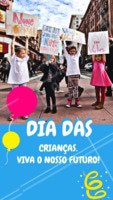 Que em meio a tanta tensão, possamos voltar a ser criança e pensar no futuro delas! #ahazou #diadascrianças #comemoração