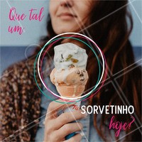 Venha saborear nossos deliciosos sorvetes. Temos opções veganas! #alimentacao #ahazou #sorvete #convite