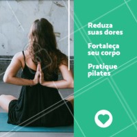 O pilates traz diversos benefícios para o corpo e mente! Sua prática frequente ajuda em questões importantes como: respiração, postura e dores musculares. Pratique! #pilates #ahazoufisioterapia #fisioterapia #exercicios