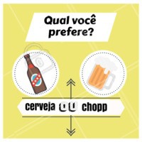 Que dúvida!!! E vocês o que preferem? #cerveja #chopp #ahazou #enquete