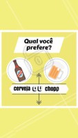 Que dúvida!!! E vocês o que preferem? #cerveja #chopp #ahazou #enquete