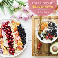 Viver bem é se alimentar bem! #diamundialdaalimentacao #ahazou #alimentacao #datascomemorativas