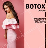 O botox capilar é um tratamento indicado para devolver a saúde dos fios danificados, desbotados, secos e/ou sem vida! #botoxcapilar #ahazoucabelo #cabeleireiro #cabelo