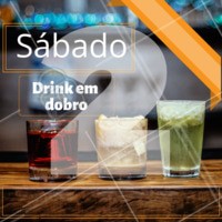 Traga os amigos e venha aproveitar essa promoção exclusiva de Sábado! #drink #bebida #bar #ahazoualimentaçao #drinks #happyhour #sabado