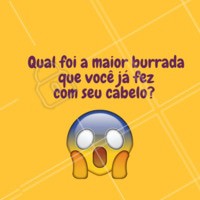 Quem nunca, né? Conta aqui nos comentários! 👇 #cabelo #ahazou #ahazoucabelo #cabeleireiro #salaodebeleza #beleza