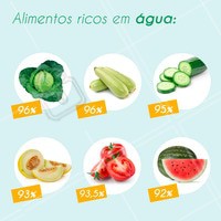 Esses alimentos riquíssimos em água ajudam na hidratação do corpo, trazendo benefícios para a pele, cabelos, unhas e órgãos! #alimentaçao #ahazou #saude #dicasdealimentaçao #hidrataçao