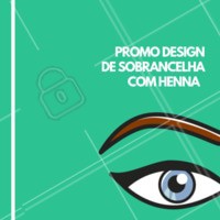 Aproveite para vir fazer a sobrancelha e ganhar a coloração com henna. #sobrancelha #ahazou #henna #promocao #mulher