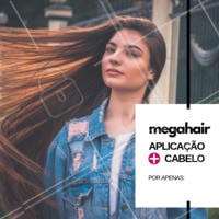 Mega hair em promoção! 😍 Aproveite e agende o horário da sua aplicação de megahair! #megahair #cabelo #ahazou #cabeleireiro