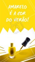 Amarelo é a nova aposta para o verão. Use e abuse! #unhas #esmalte #ahazou #amarelo #manicure #cordoverao