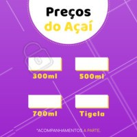 Venha saborear o melhor açaí da região! <3 #acai #precos #ahazou #loucosporacai #euamo #alimentacao