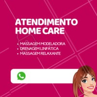 Marque seu tratamento no conforto do seu lar. #esteticacorporal #ahazou #homecare #drenagemlinfatica #massagemmodeloradora #mulher #cuidados #saude #beleza #magra