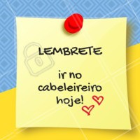 Não vai esquecer, hein? Agende já seu horário! #cabelo #ahazou #cabeleireiro #salaodebeleza