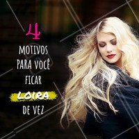 Tem vontade de ficar loira mas tá com medo? Olha só alguns motivos pra se entregar pro loiro de vez:
1) Esqueça o mito de que loiro só combina com certos tons de pele. Existe um loiro perfeito para cada tom de pele, o segredo é a tonalidade.
2) Cabelo loiro dá trabalho sim! Mas não é nada de outro mundo. Invista na reconstrução e hidratação para manter os fios saudáveis.
3) Um medo comum é a necessidade de retocar o loiro sempre. Por isso técnicas como raiz esfumada e ombré hair tem feito tanto sucesso. Invista!
4) Cabelos loiros iluminam o rosto e trazem movimento aos fios, além de serem clássicos da beleza! 💇
#cabeloloiro #ahazou #cabelo #loiros