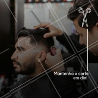 Venha dar um trato no visual. O corte deve ser feito quinzenalmente para manter o estilo. #barbearia #ahazou #corte #masculino #homens