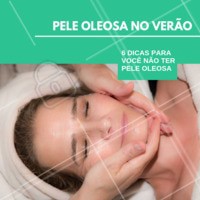 "Você sofre com muita oleosidade quando chega o verão? Olha só algumas dicas:
1) Troque o seu sabonete habitual por um específico para peles oleosas
2) Prefira hidratantes em gel e matificantes, mas não deixe de usar
3) Escolha um protetor solar livre de óleo
4) Aplique máscaras de argila que ajudam a reduzir a oleosidade
5) Faça limpeza de pele regularmente
6) Evite usar maquiagens muito pesadas para não obstruir os poros
#esteticafacial #ahazou #cuidadoscomapele #verao"