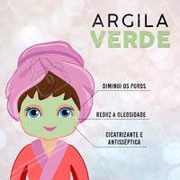 A argila verde é muito indicada para peles oleosas e acneicas, por ter propriedades revitalizantes, regeneradoras, desintoxicantes, esfoliantes, cicatrizantes e antissépticas. #argilaverde #ahazou #esteticafacial #acne