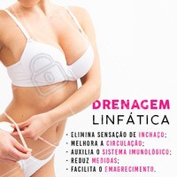 A drenagem linfática é agilizar o processo de redução de líquidos e toxinas em excesso entre as células. #drenagem #ahazou #estetica #corporal #bemestar
