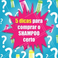 1. Descubra qual o seu tipo de cabelo
2. Fuja dos shampoos feitos para “todos os tipos de cabelo” ou produtos 2 em 1
3. Procure shampoos que tenham uma composição de qualidade
4. Escolha o que você quer tratar, por exemplo: couro cabeludo oleoso ou pontas secas?
5. Peça auxílio de um profissional
#shampoo #ahazou #cabelo #cabeleireiro