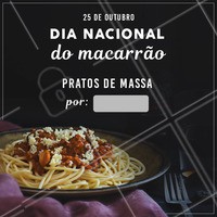 Aproveitando o dia do macarrão, corre pra cá que todos os nossos pratos de massa estão com desconto! #macarrao #massa #ahazou #ahazoutaste #diadomacarrao #gastronomia #promocao