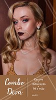 Aproveite esse combo e venha ficar DIVA! Agende seu horário e não perca os precinhos especiais. #combopromocional #ahazou #cabelo #escova #hidratação #manicure