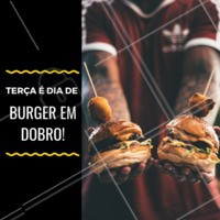 Traga um amigo, guarde pra viagem, ou se a fome tiver grande... coma os dois! #burger #hamburguer #ahazou #ahazoutaste #promocao